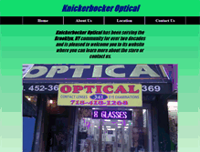 Tablet Screenshot of knickerbockeroptical.com